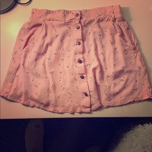 PacSun button down skirt